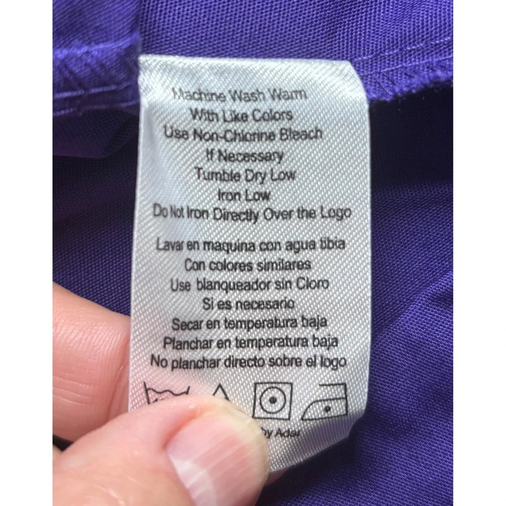 Adar Unisex Scrub Pants NWOT L Purple Drawstring Medical